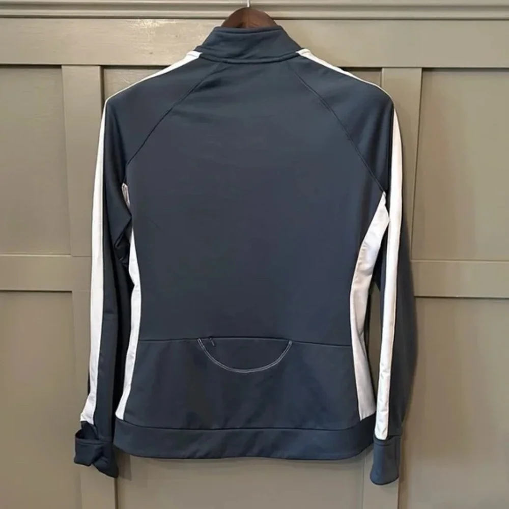 ALO Yoga Cool Fit Full Zip Jacket The Stanley Hotel Gray White Size Medium